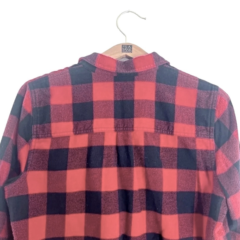 Madewell Classic Buffalo Plaid (Red/Black) Flannel Button Down. Size Medium. - Picture 6 of 10